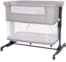 Дитяча приставні ліжко - манеж 2 в 1 Lorelli Milano GREY